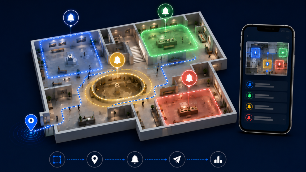 Geofencing indoor: como criar áreas virtuais e alertas de localização