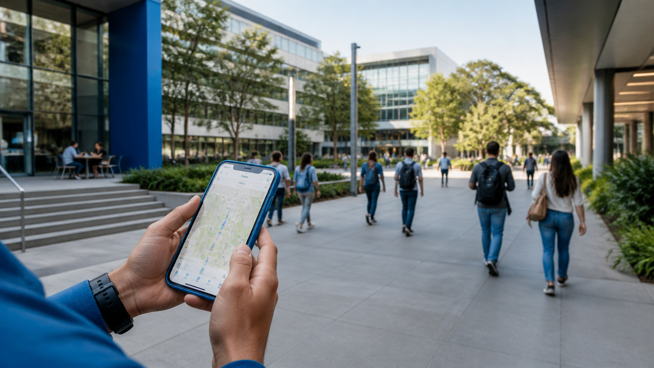 Mapa digital para campus universitário: como melhorar orientação e navegação - blog Zapt Tech